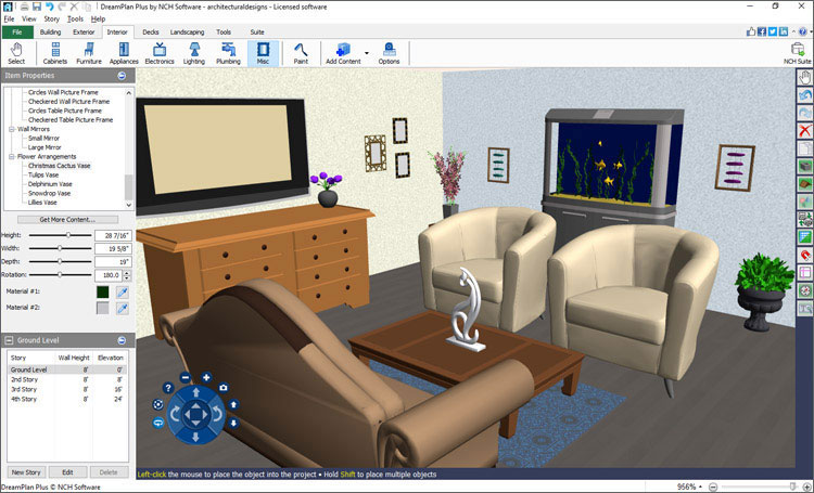 DreamPlan Furniture Design Software screenshot