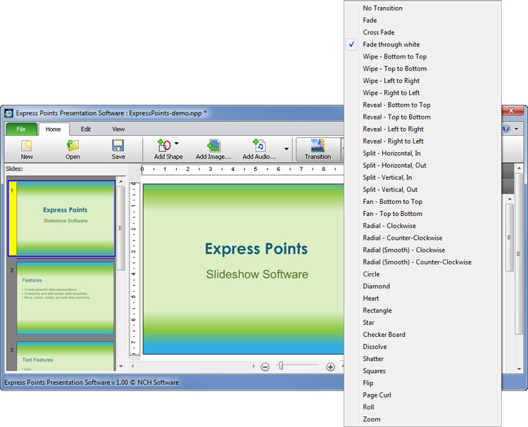 Add Transitions Between Your Slides