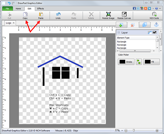 Drawpad free graphic and logo designer for mac windows 7