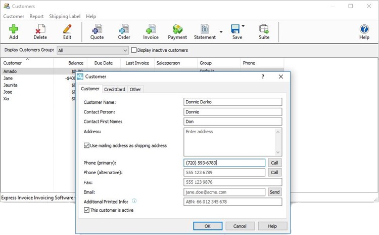 nch software express invoice v4.56